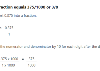 .375 as a fraction