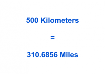 500 km to miles