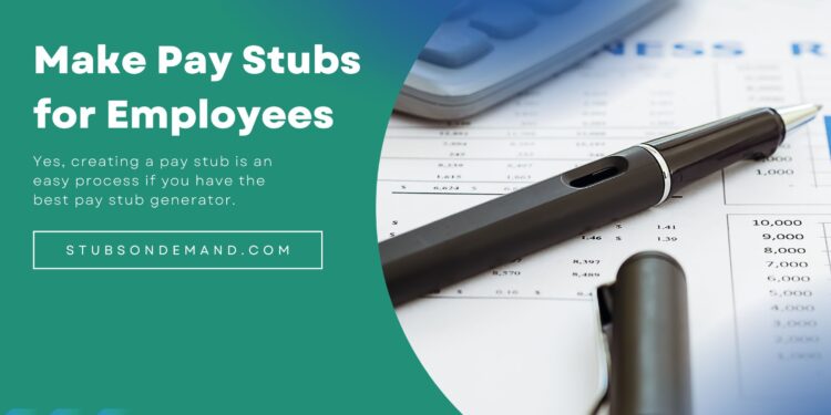 Make Pay Stubs for Employees - StubsonDemand