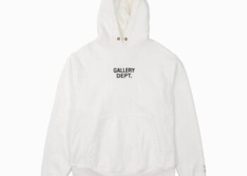 Gallery-Dept.-Logo-Printed-Hoodie-White