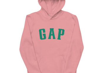 Yeezy Gap Dove Green Logo Pink Hoodie